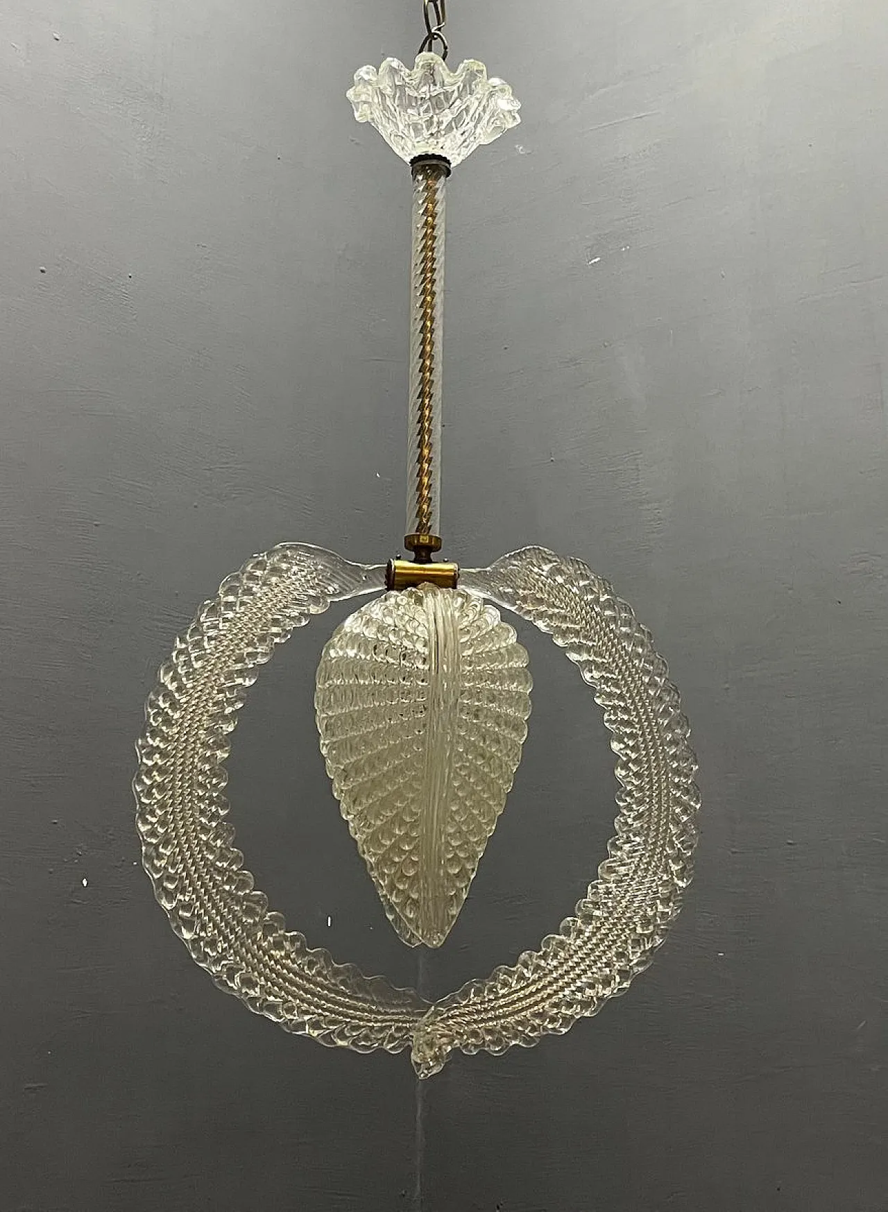 Murano glass lamp by Ercole Barovier, Italy, 1950s 3