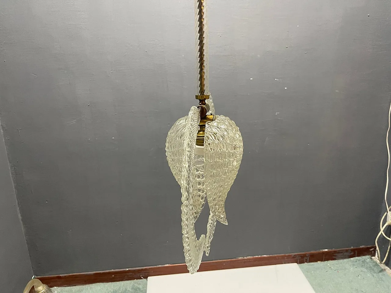 Murano glass lamp by Ercole Barovier, Italy, 1950s 4