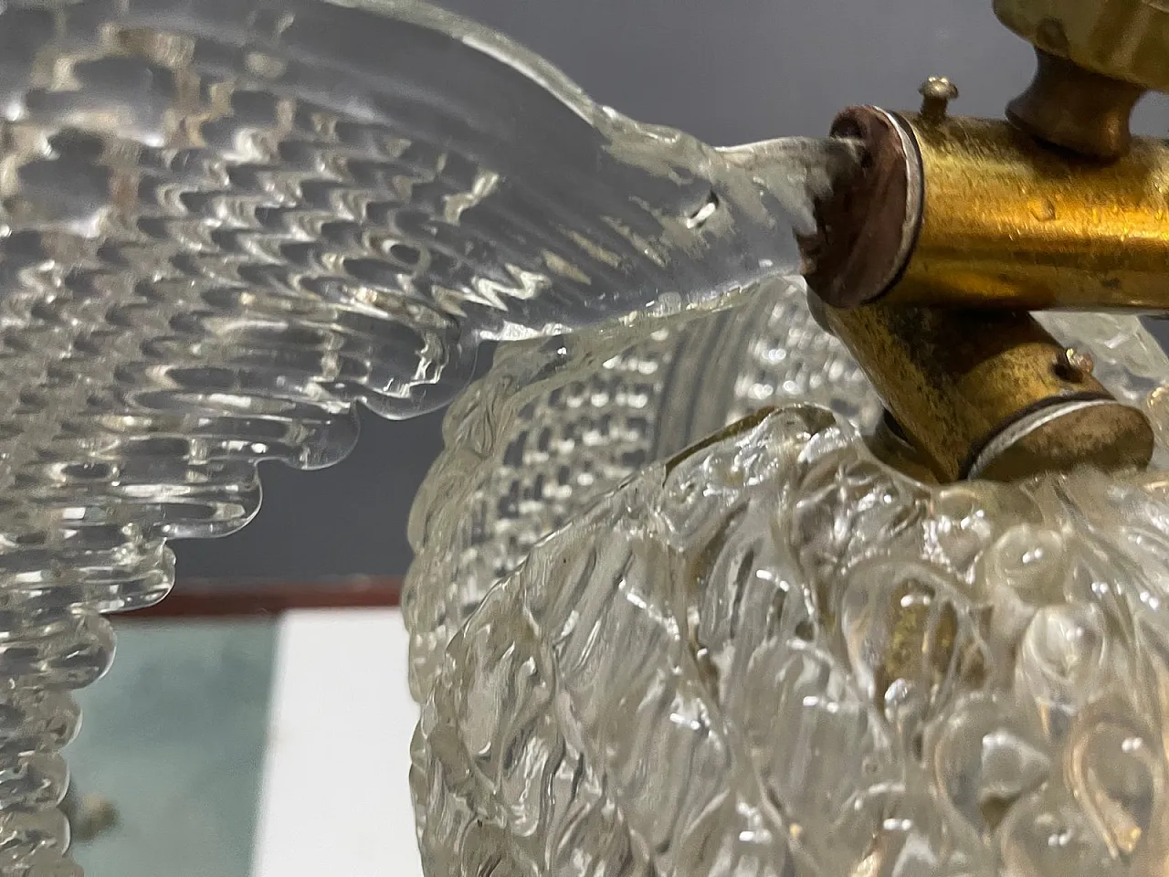 Murano glass lamp by Ercole Barovier, Italy, 1950s 6