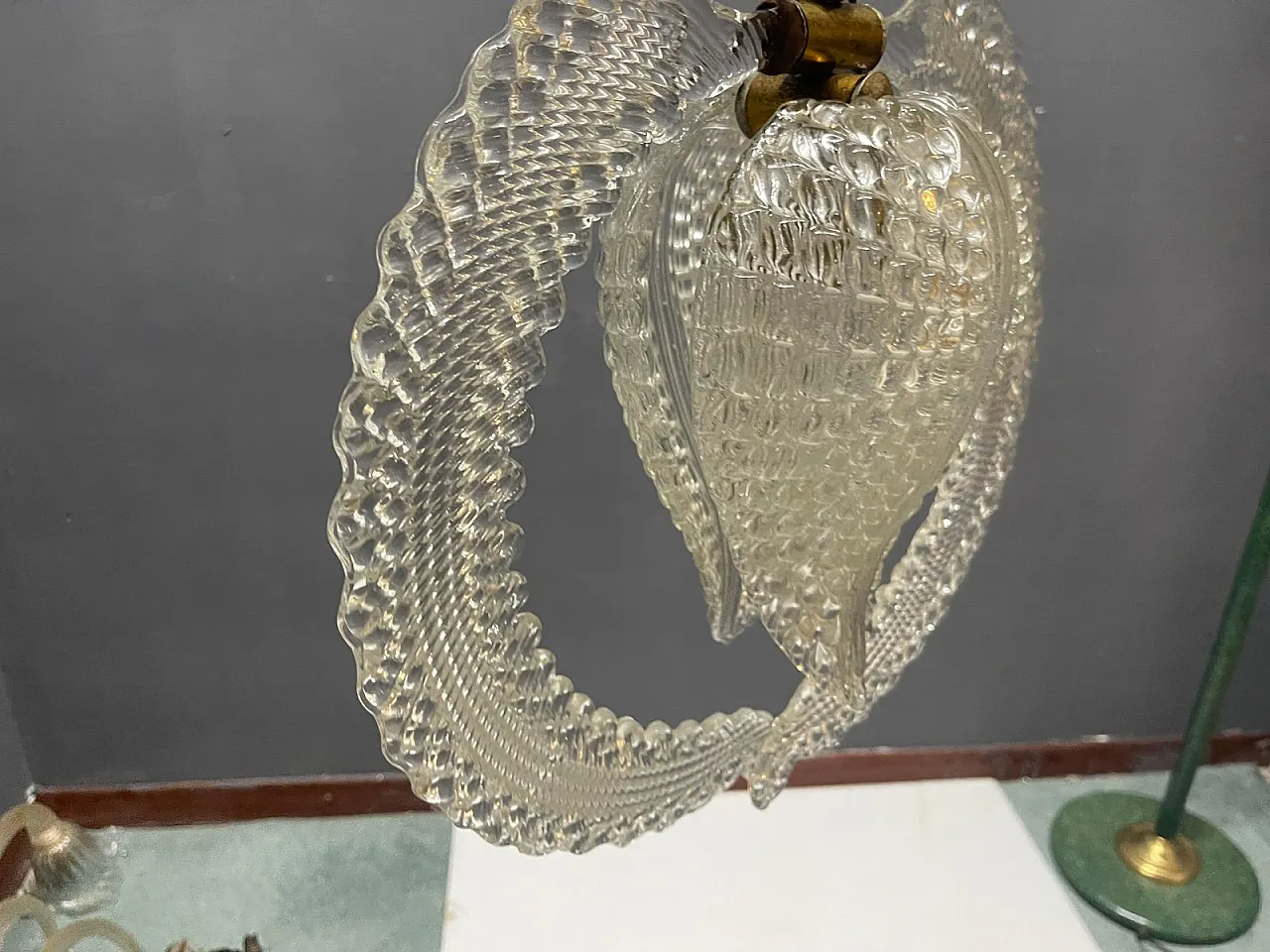 Murano glass lamp by Ercole Barovier, Italy, 1950s 9