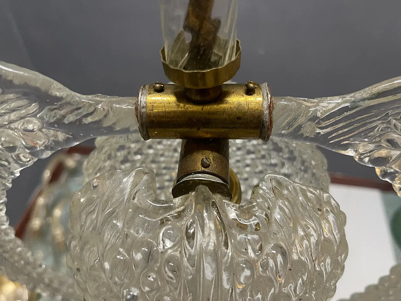 Murano glass lamp by Ercole Barovier, Italy, 1950s 16