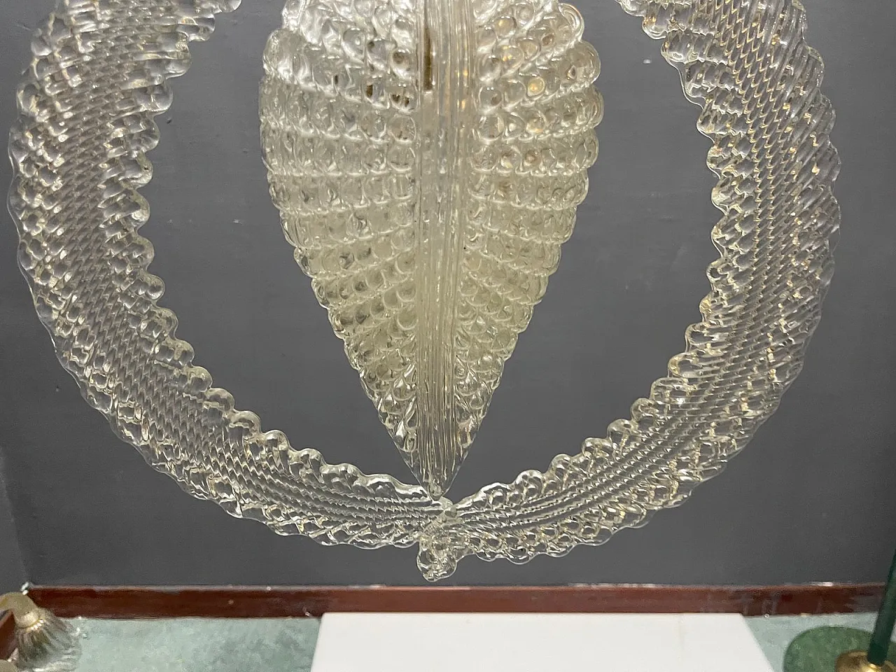 Murano glass lamp by Ercole Barovier, Italy, 1950s 17