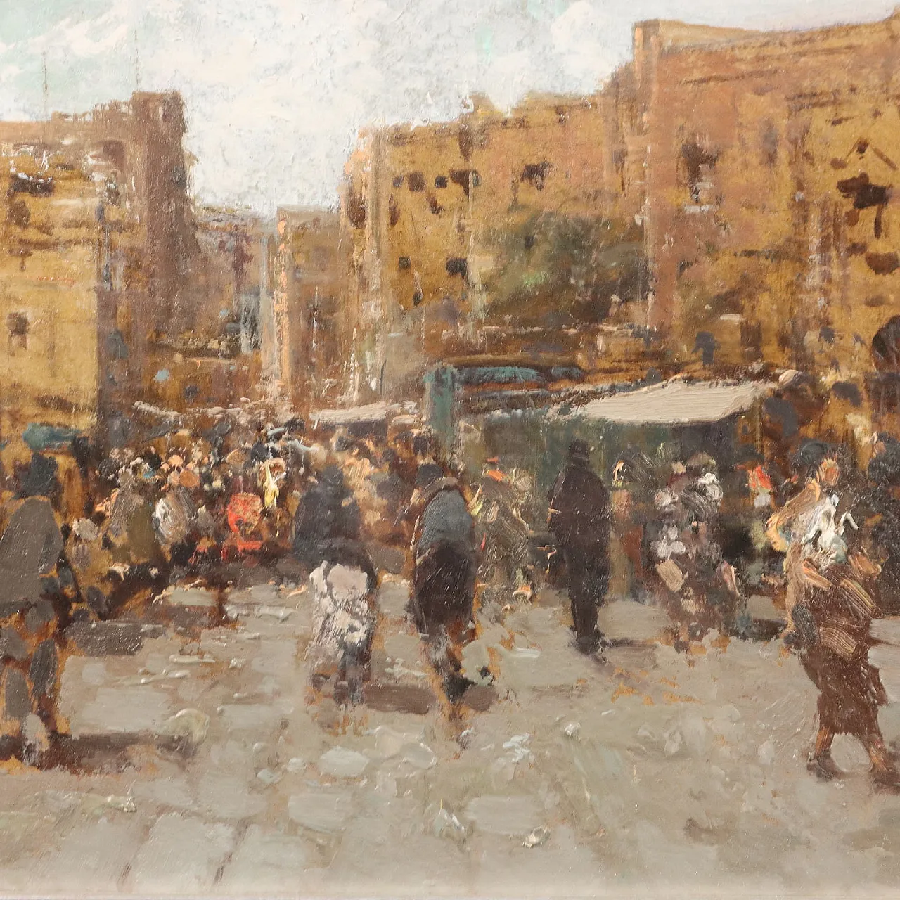 Dipinto di Ezelino Briante, olio su cartone, '900 3