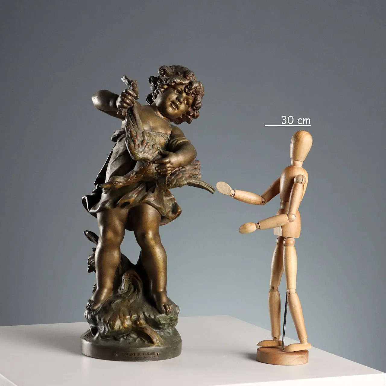 Scultura in antimonio Auguste Moreau, '900 2