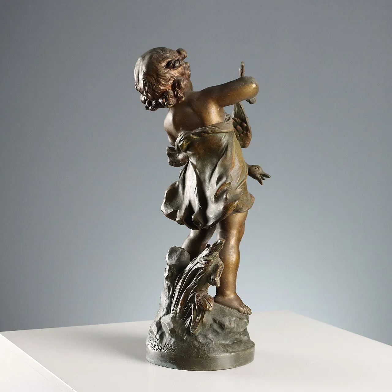Scultura in antimonio Auguste Moreau, '900 7