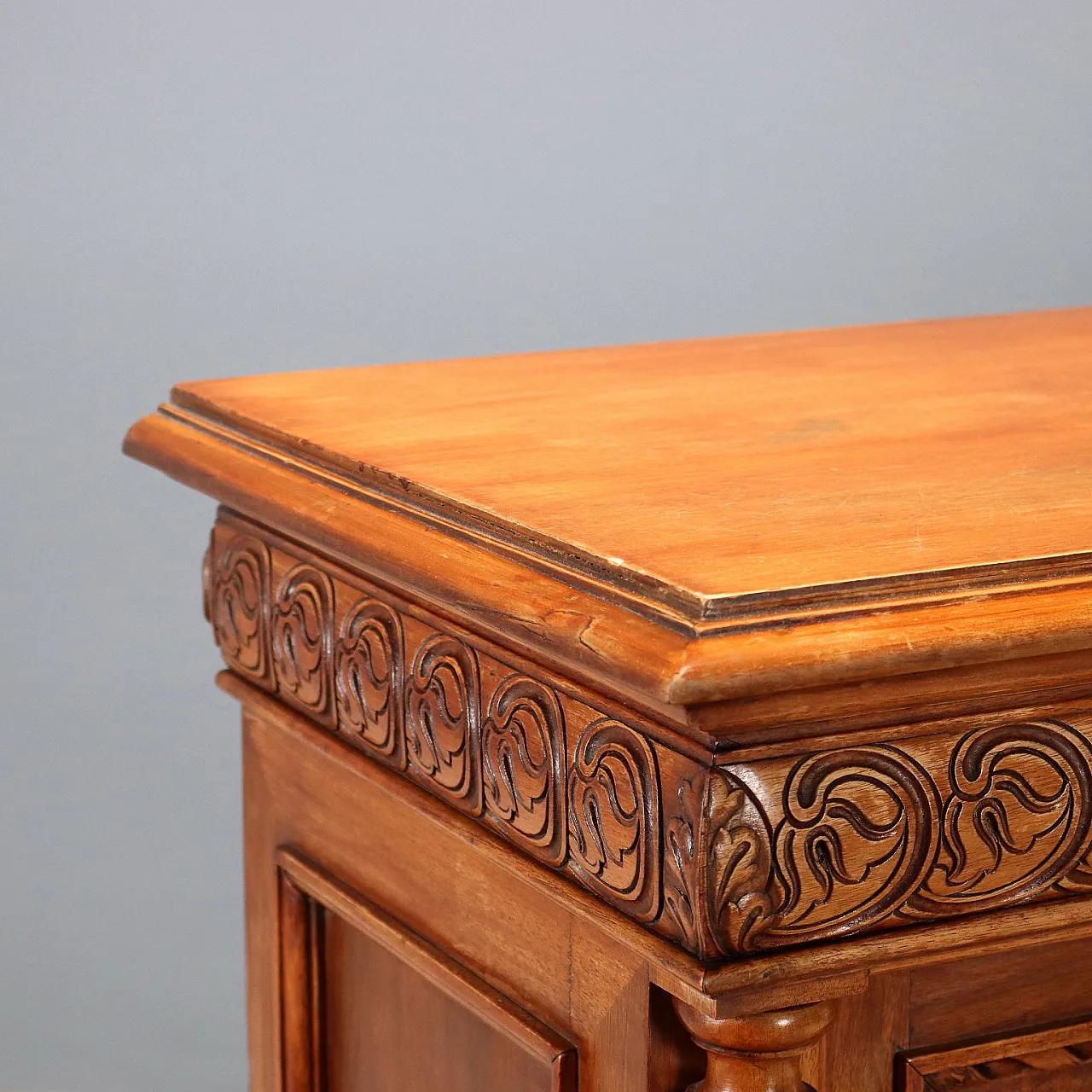 Credenza in stile Neobarocco in noce, tardo '800 9