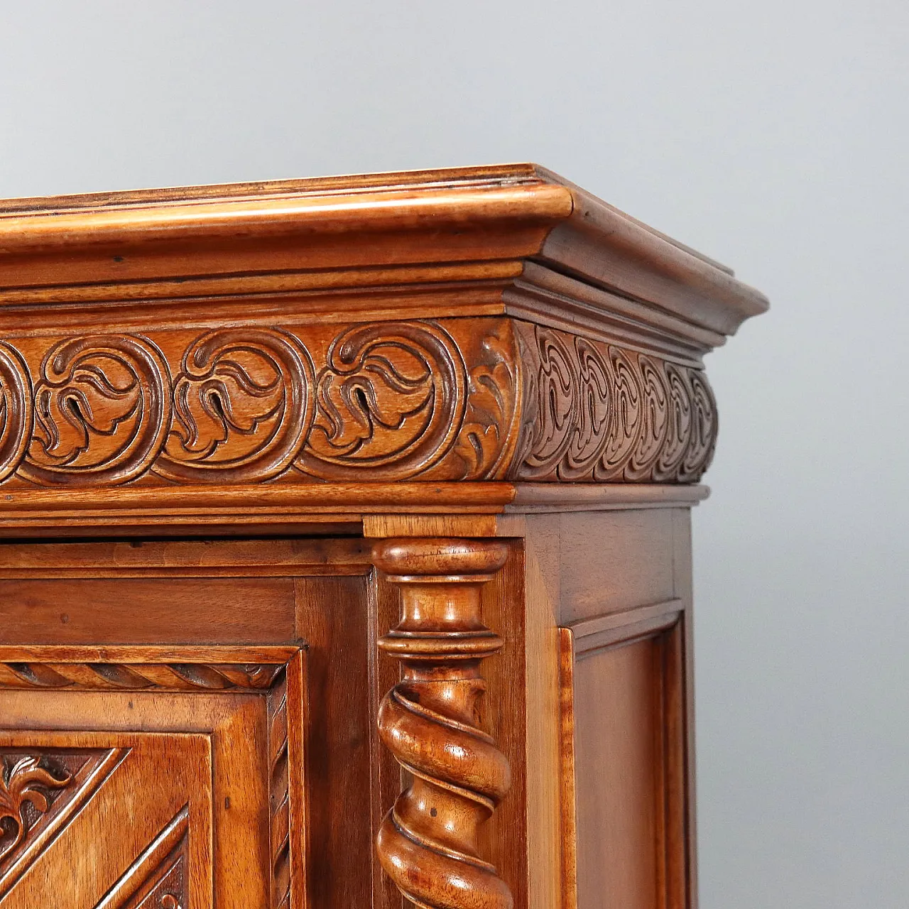 Credenza in stile Neobarocco in noce, tardo '800 10
