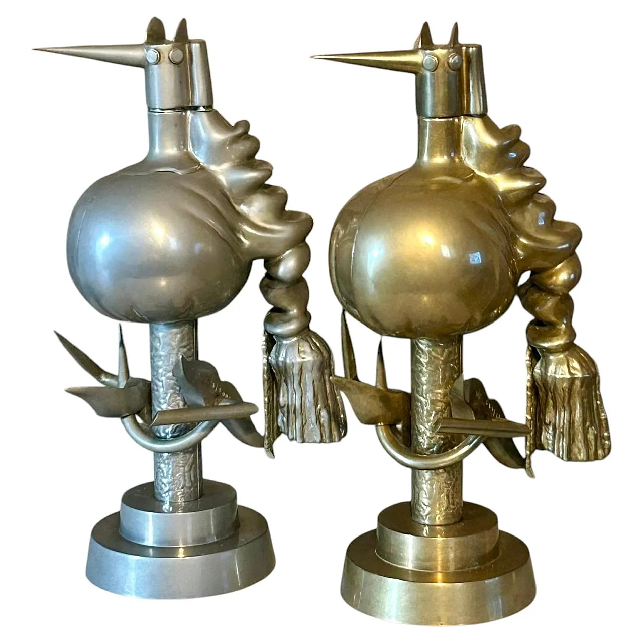 Wifredo Lam, Uccelli del Fuoco, sculture in metallo patinato, anni '70 1