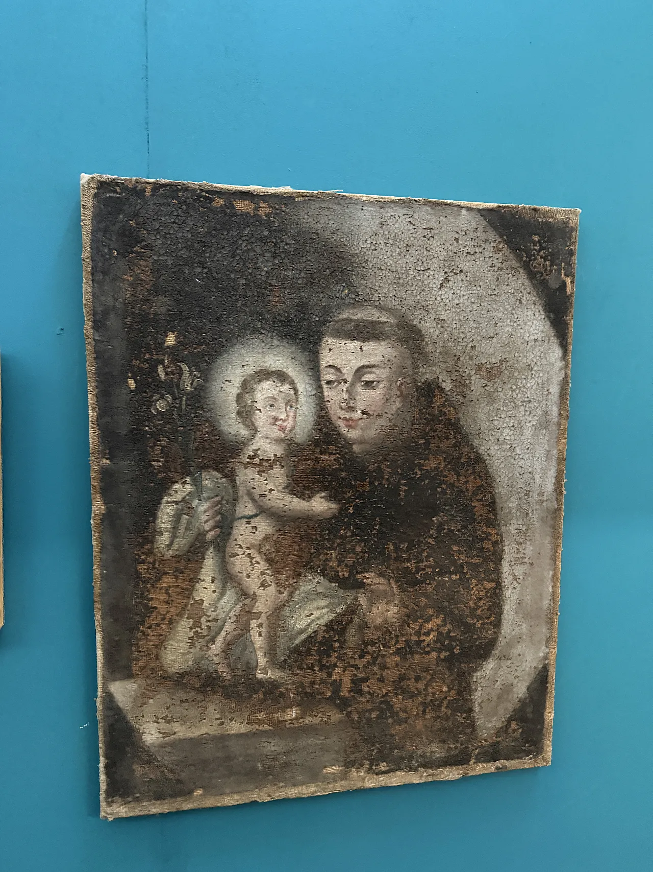 St. Anthony of Padua and Child, oil on canvas, 18th century 1