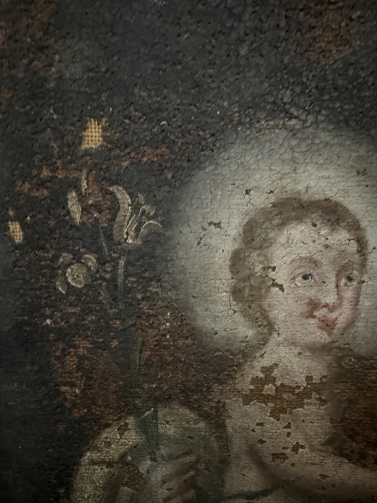 St. Anthony of Padua and Child, oil on canvas, 18th century 3