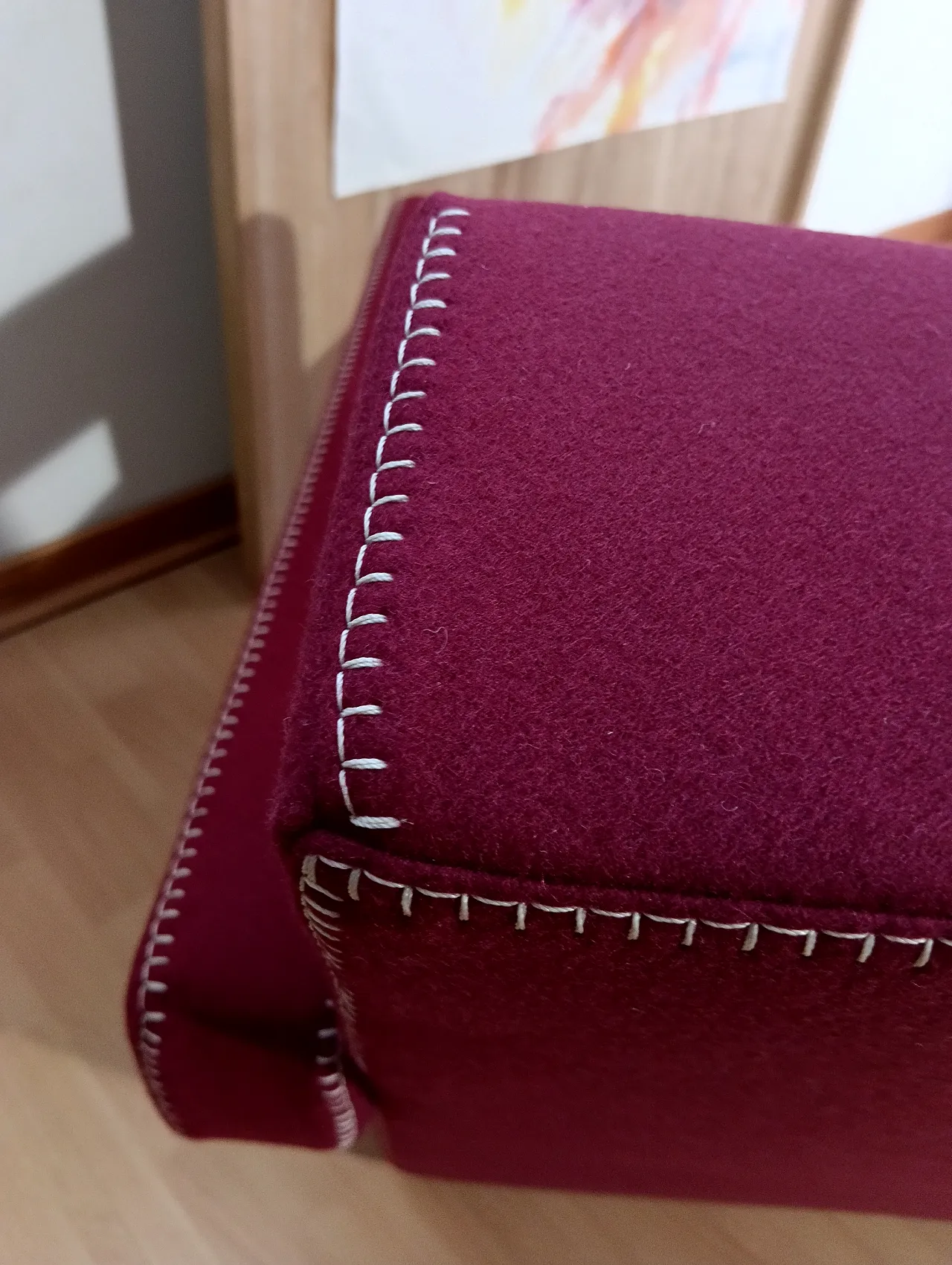 Poltrona Utrecht 637 in lana bordeaux di Cassina, anni 2000 35
