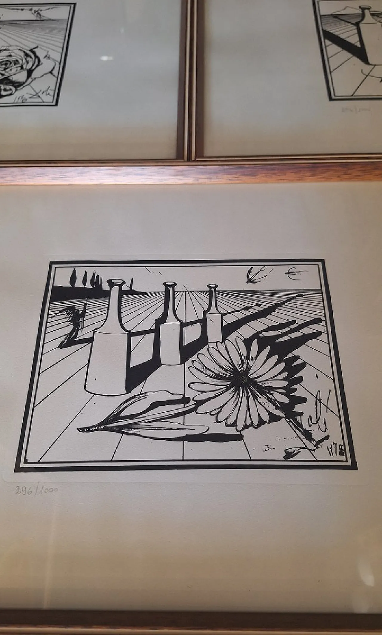 3 Serigrafie di Salvador Dali, Composizioni Rosso Antico, anni '70 6
