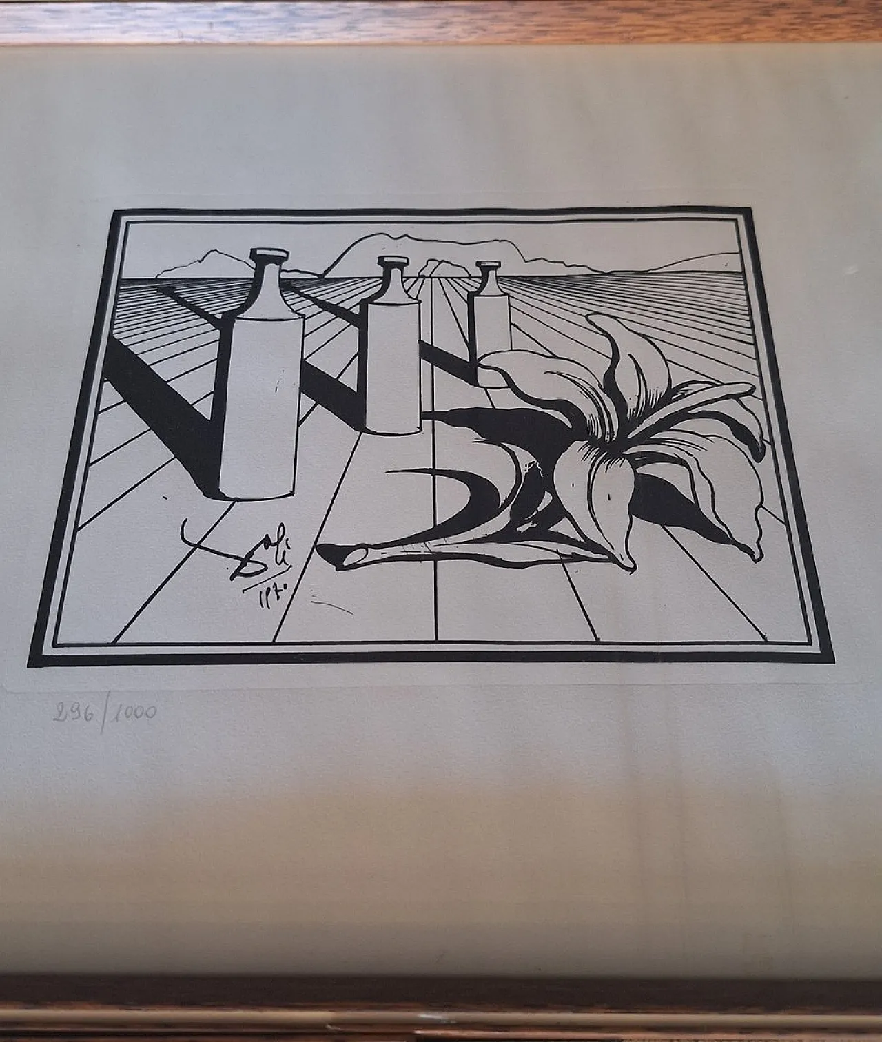 3 Serigrafie di Salvador Dali, Composizioni Rosso Antico, anni '70 7