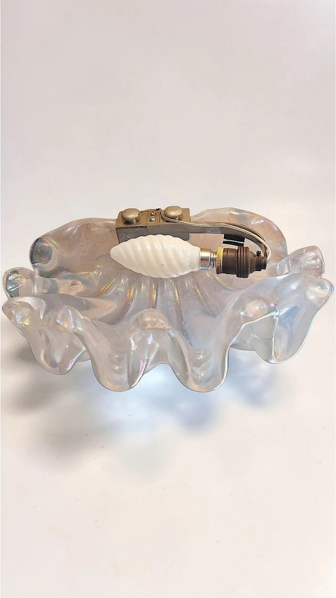 Lampada da parete in vetro di Murano di Barovier & Toso, Italia, anni '40 3