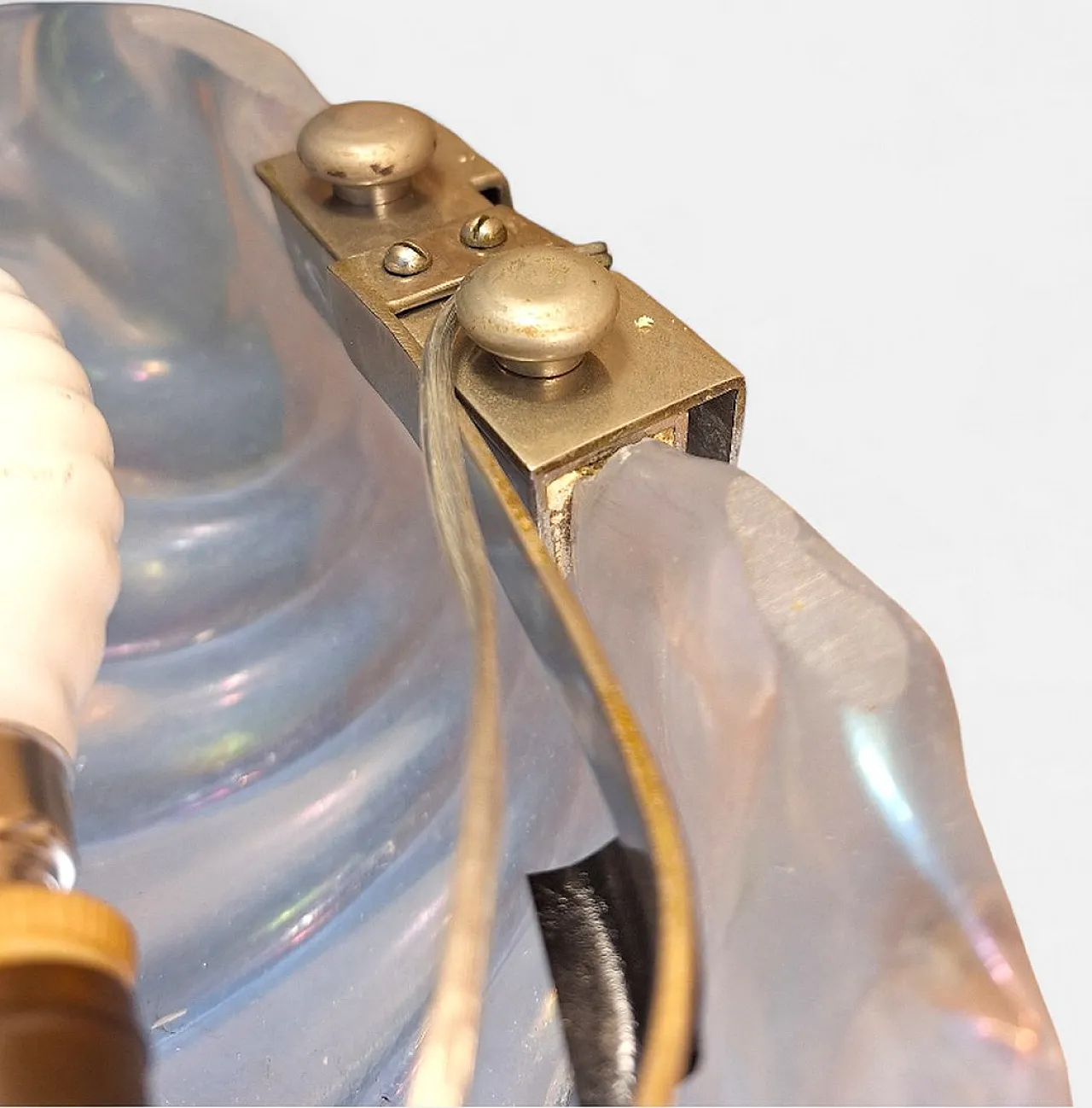 Lampada da parete in vetro di Murano di Barovier & Toso, Italia, anni '40 7