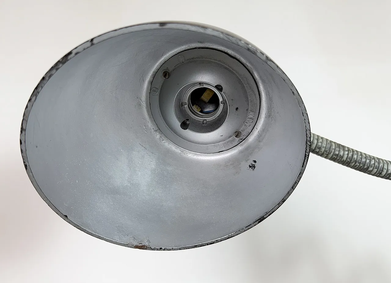 Green Industrial Scissor Wall Lamp from Elektroinstala, 1960s 8