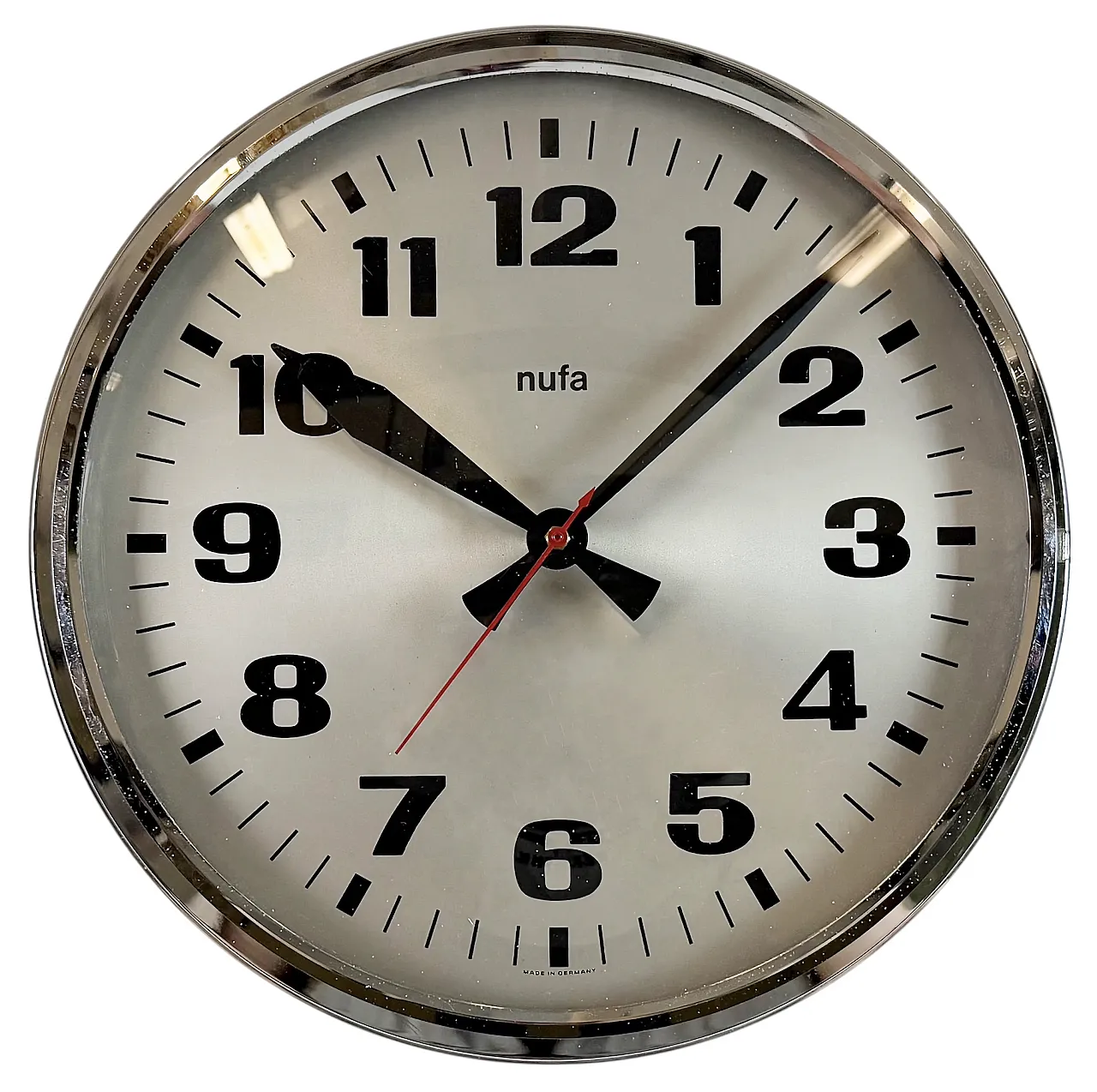 Vintage Electric Wall Clock from NUFA, 1960s 1