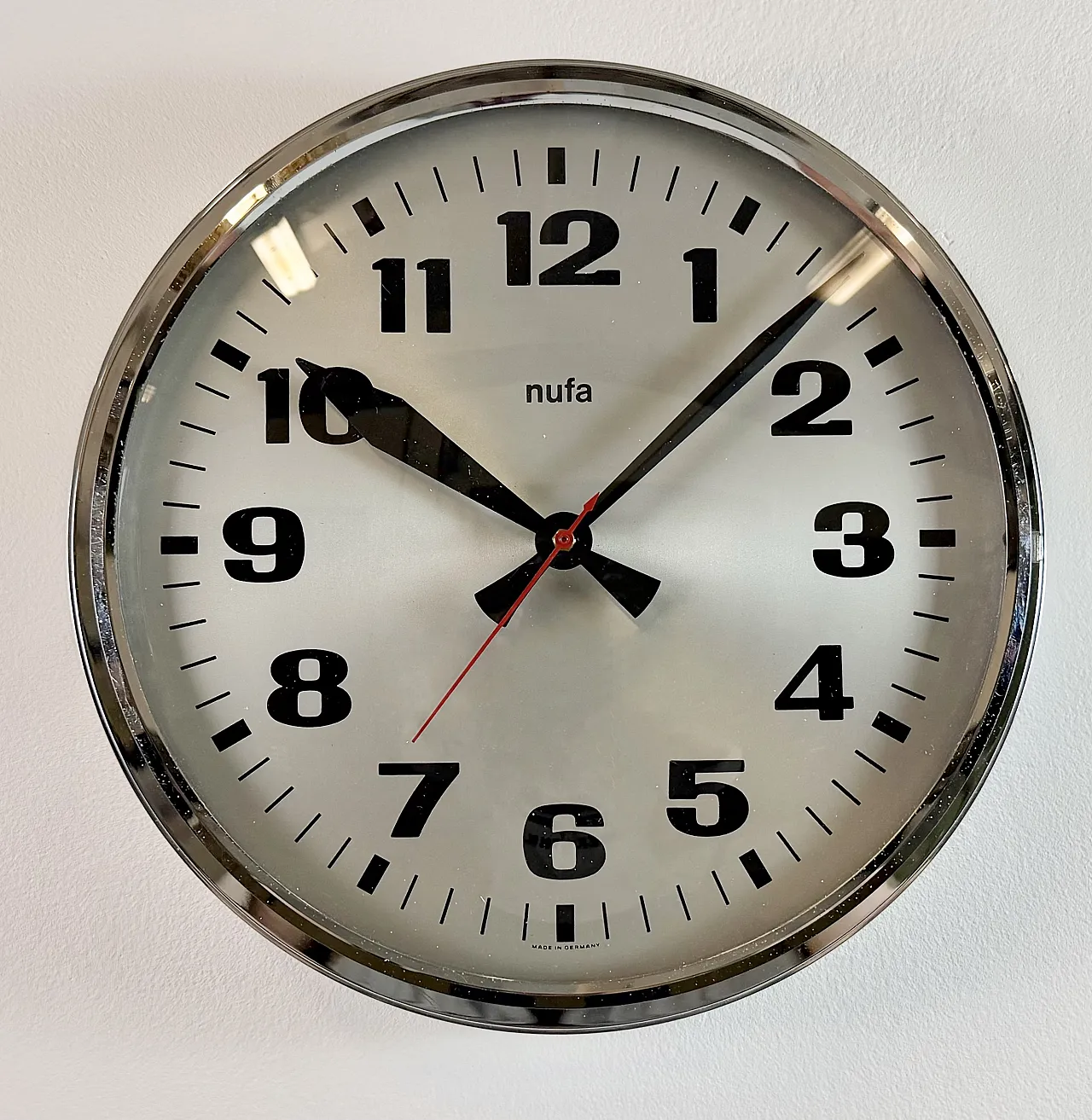 Vintage Electric Wall Clock from NUFA, 1960s 3