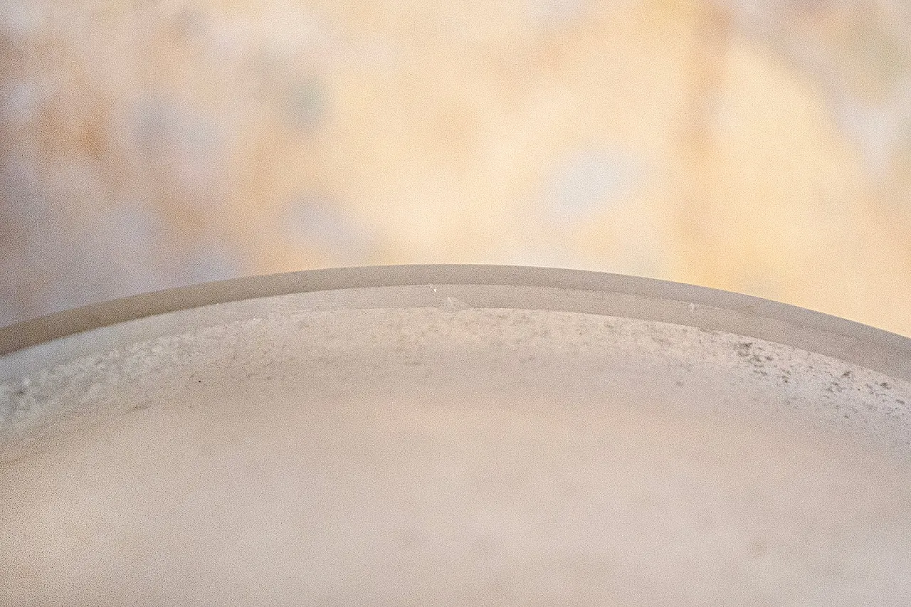 White scavo glass vase from Seguso, 1960s 5