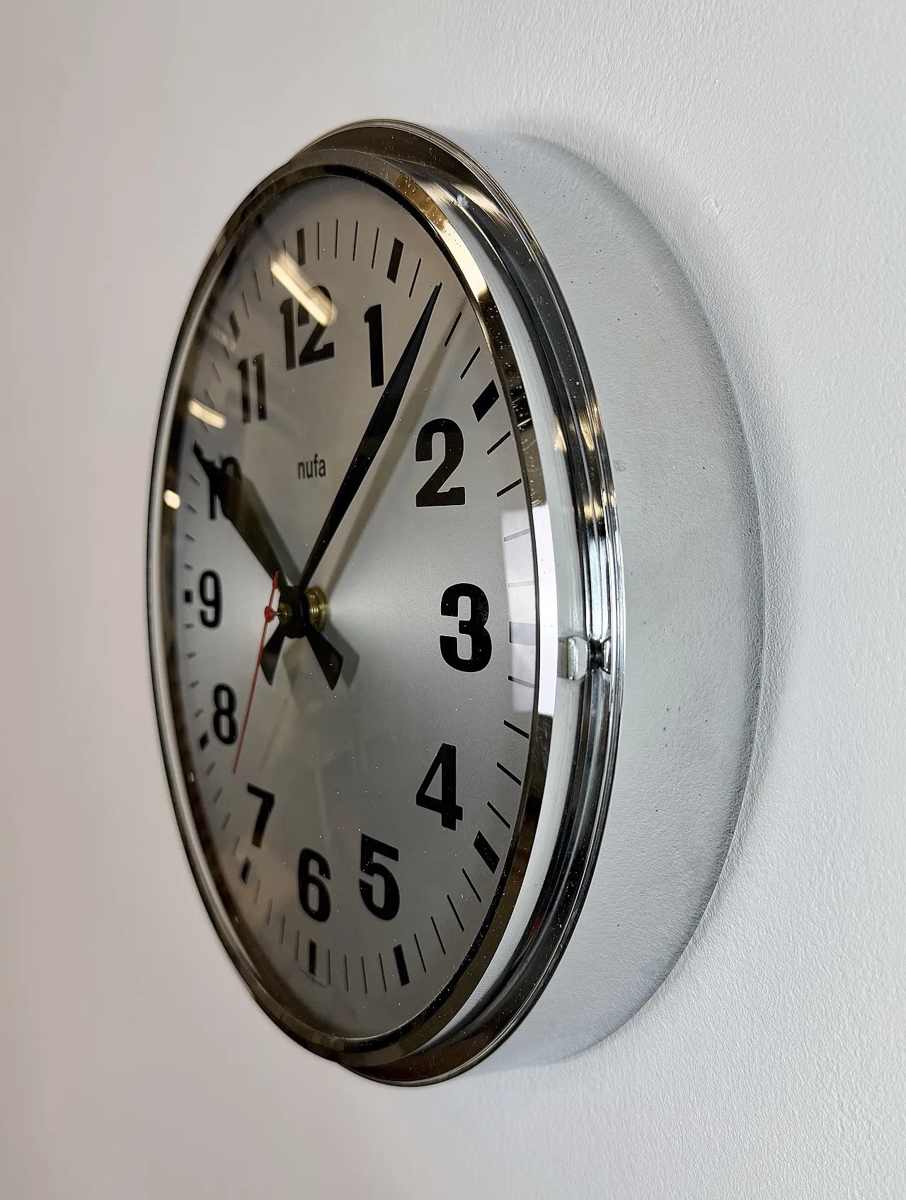 Vintage Electric Wall Clock from NUFA, 1960s 4