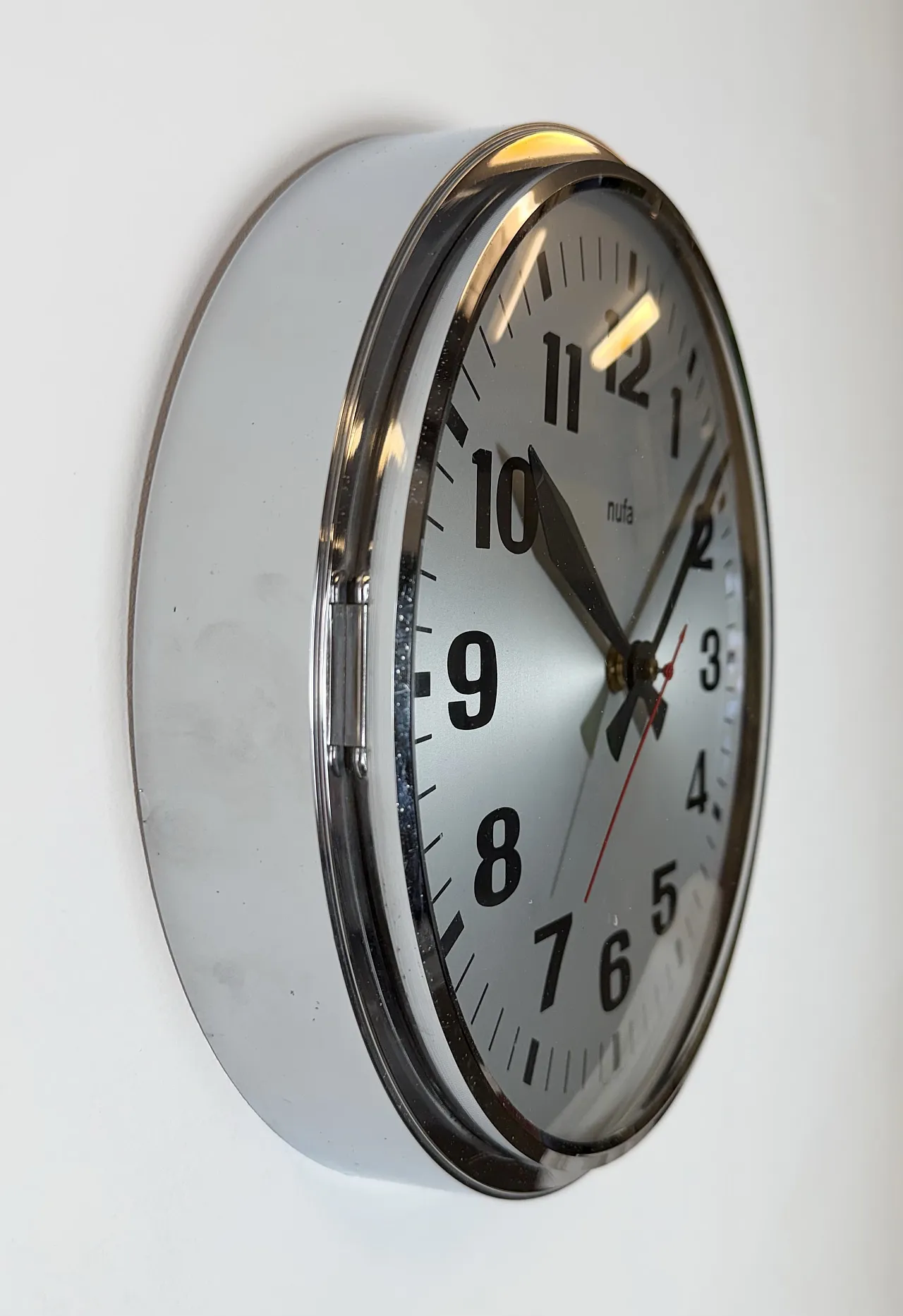 Vintage Electric Wall Clock from NUFA, 1960s 5
