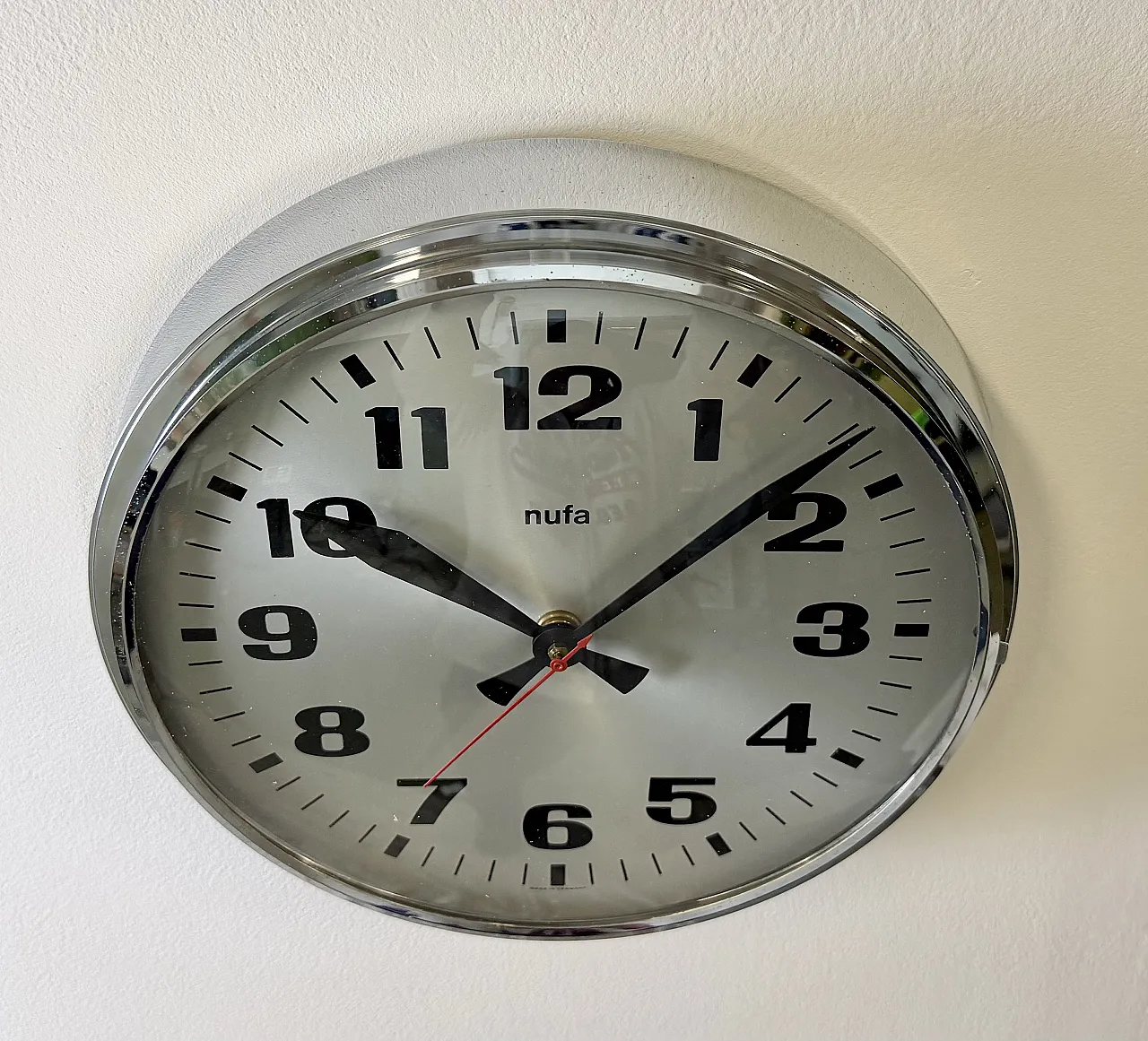 Vintage Electric Wall Clock from NUFA, 1960s 6