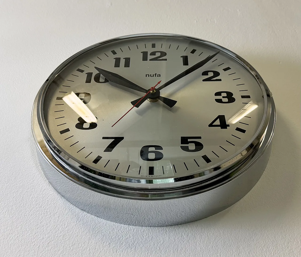 Vintage Electric Wall Clock from NUFA, 1960s 7