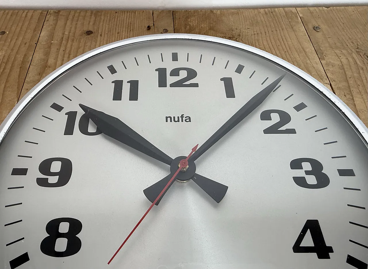 Vintage Electric Wall Clock from NUFA, 1960s 11
