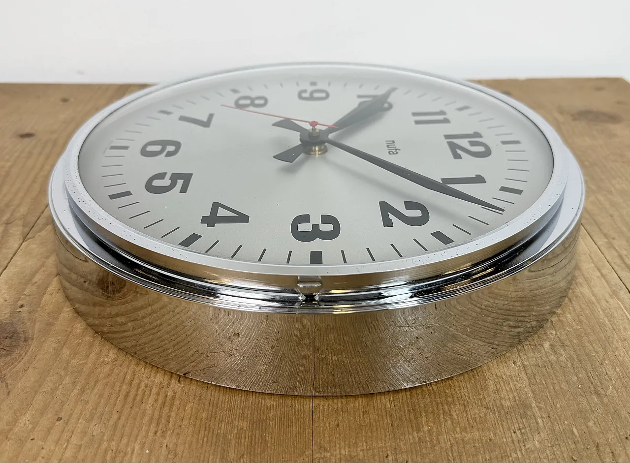 Vintage Electric Wall Clock from NUFA, 1960s 12