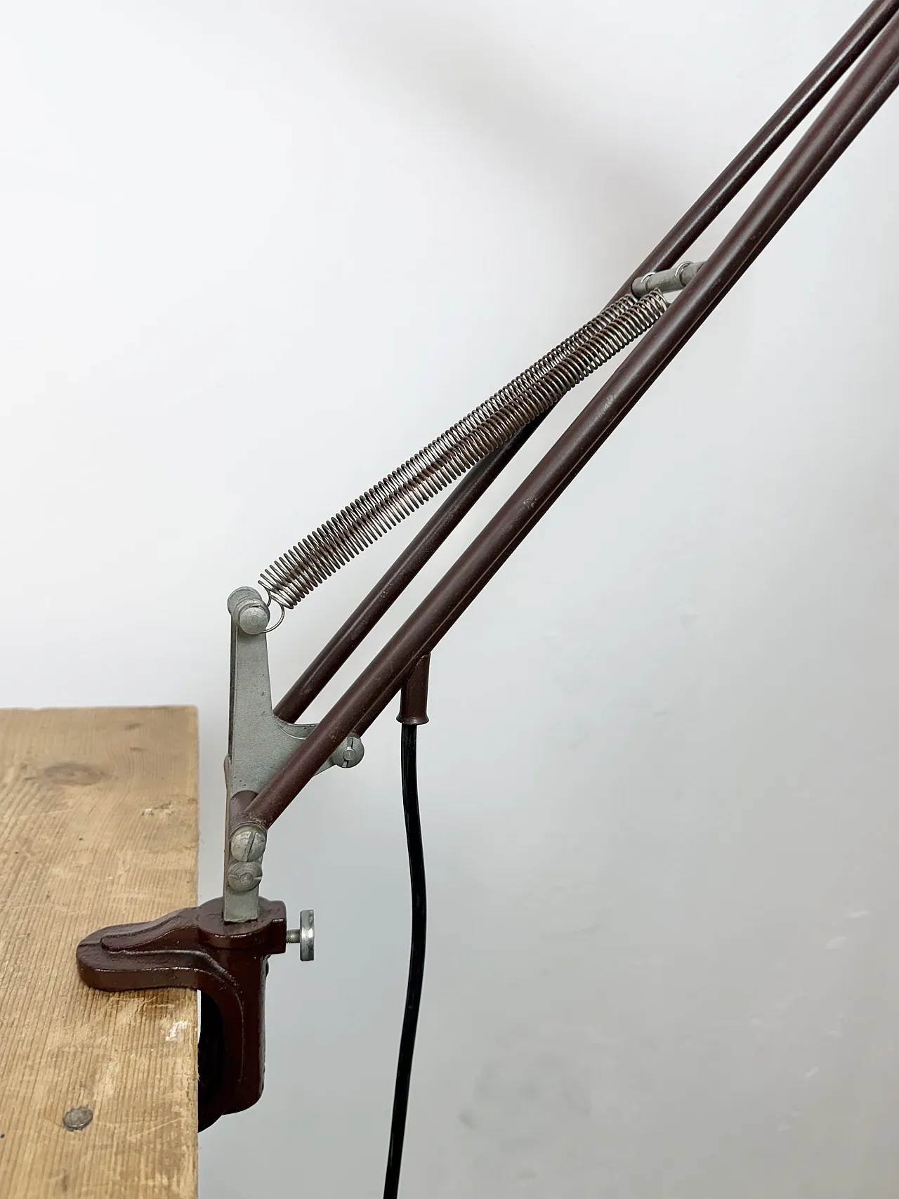 Vintage Brown Architect Table Lamp from Napako, 1950s 11
