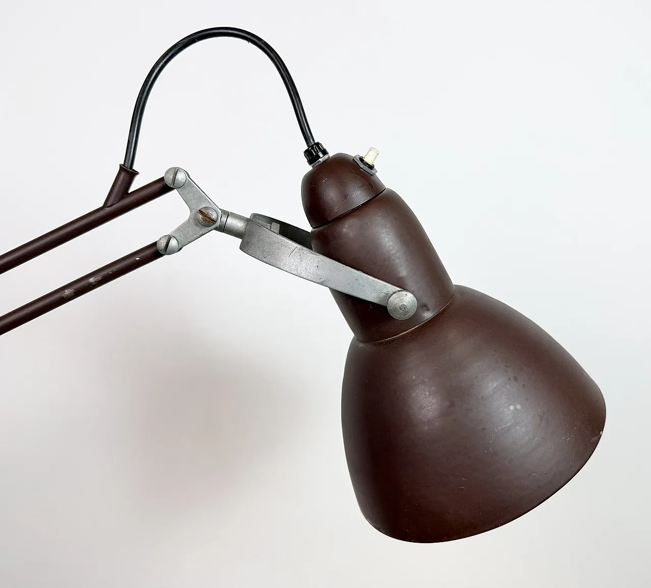 Vintage Brown Architect Table Lamp from Napako, 1950s 15