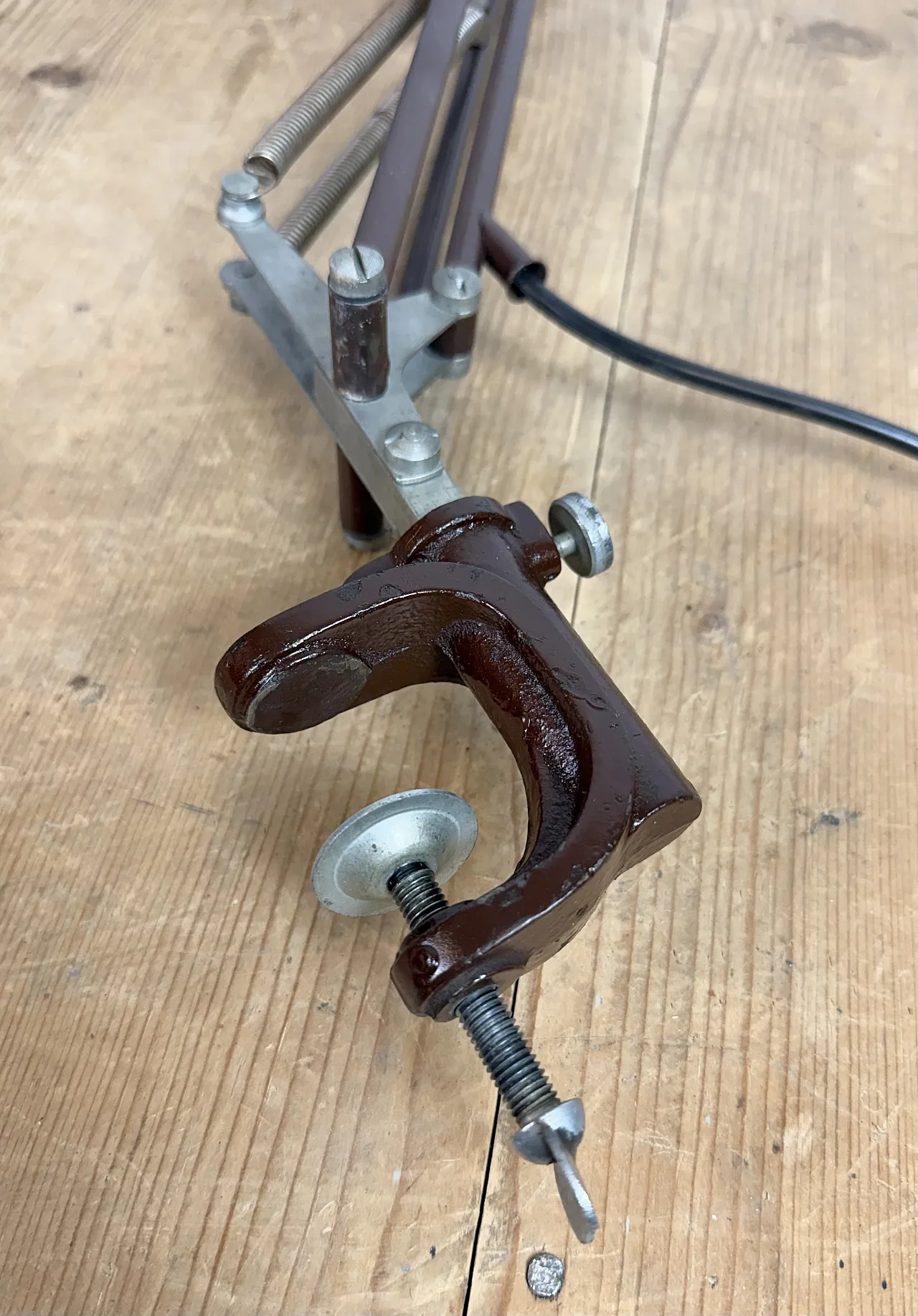 Vintage Brown Architect Table Lamp from Napako, 1950s 26