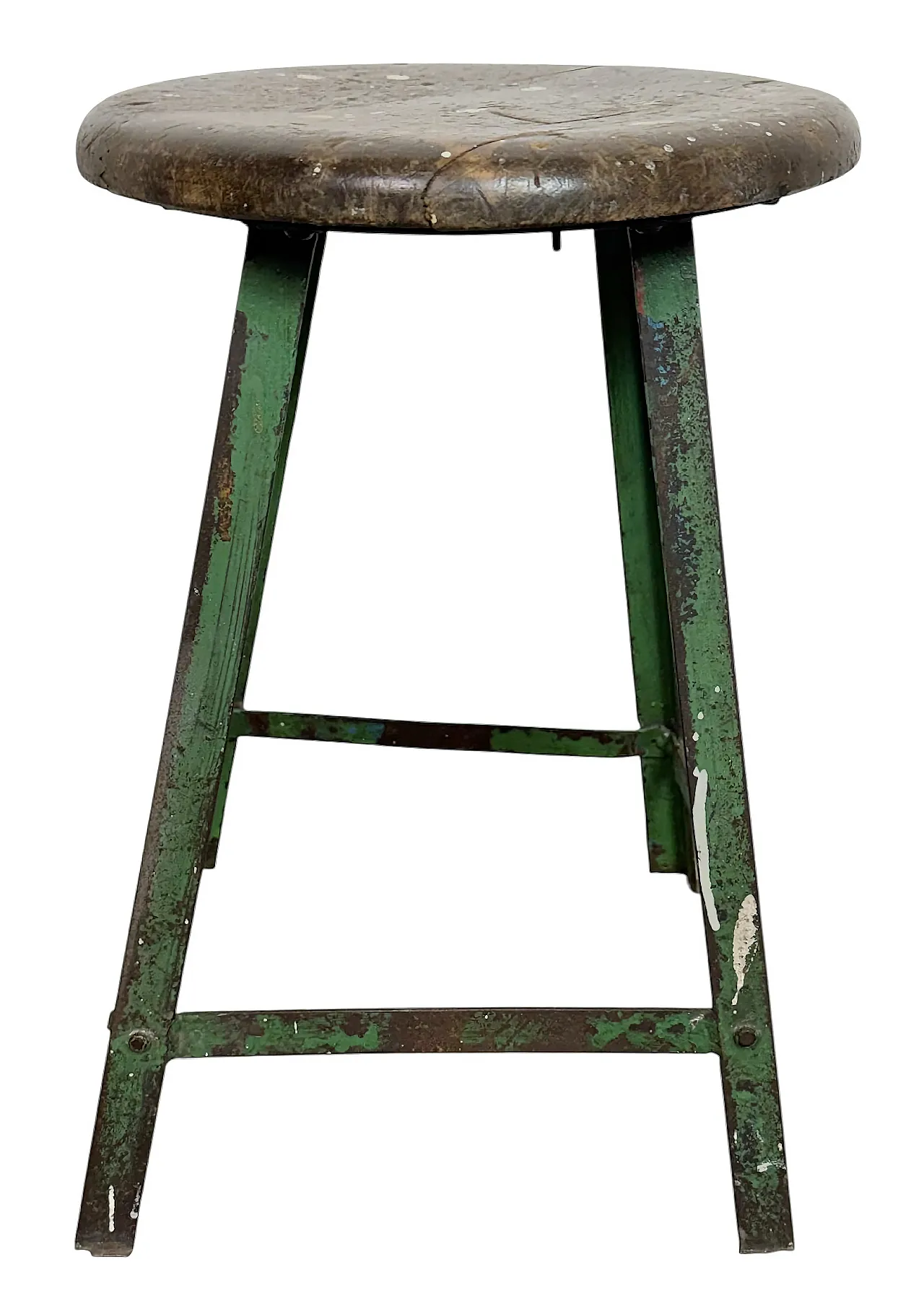 Green Industrial Workshop Stool, 1960s 1