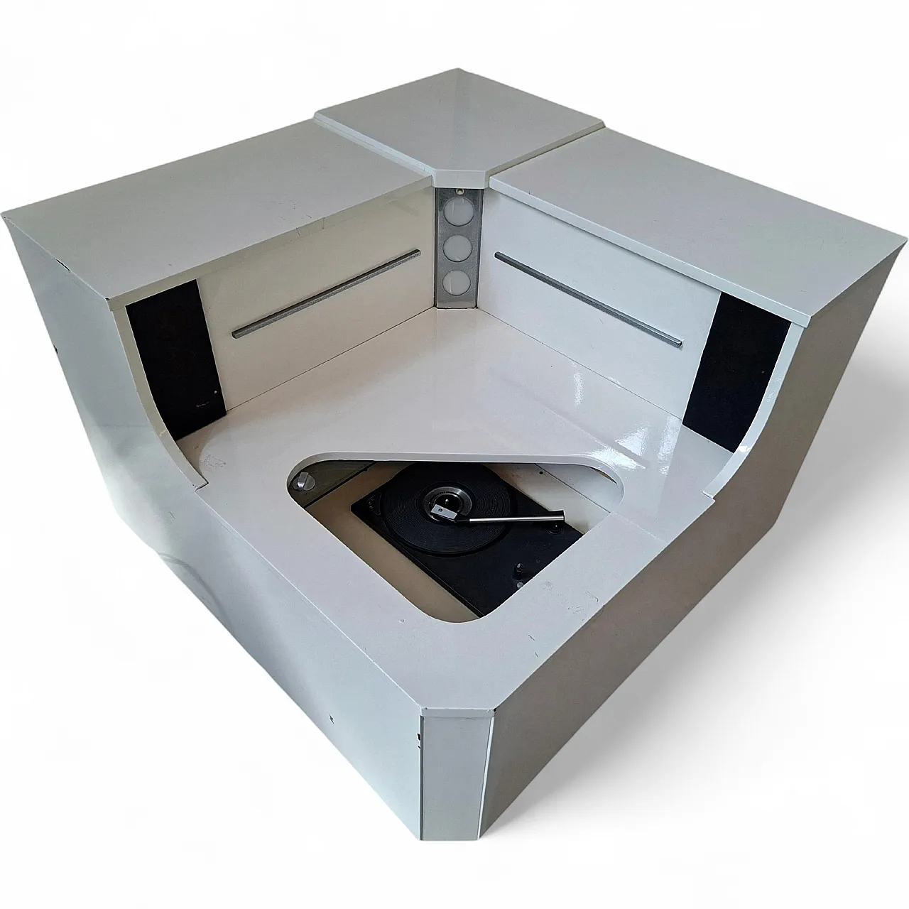 Corner cabinet with integrated turntable, 20th century 11