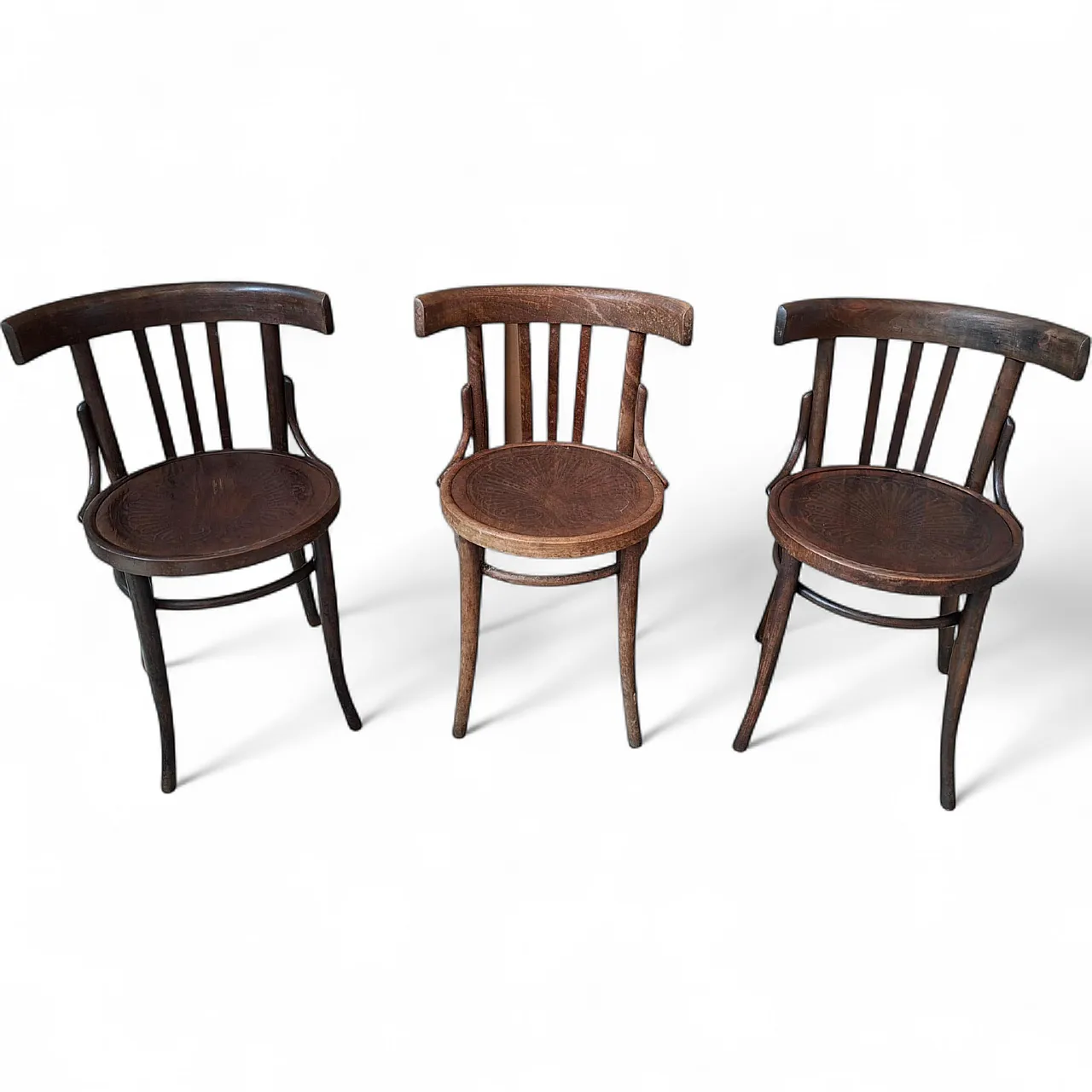 3 Iconic Thonet style chairs, 20th century 9