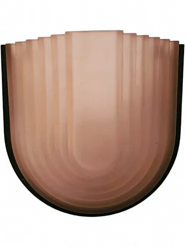 Lampada da parete rosa di F. Fabbian, anni '80