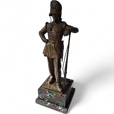 Bronze sculpture Soldier, 20th century