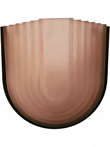 Lampada da parete rosa di F. Fabbian, anni '80