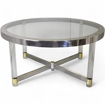 Dining table by Sandro Petti for Metalart, 1970s