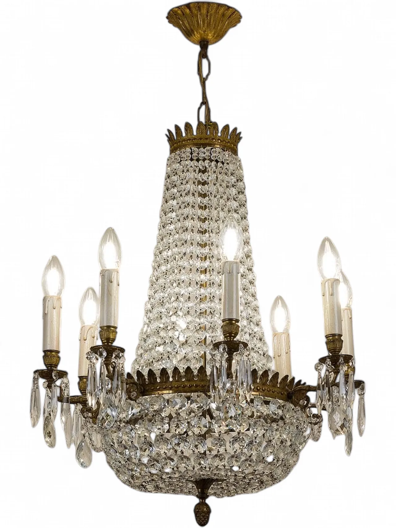 Lampadario in stile Impero, anni '30 14