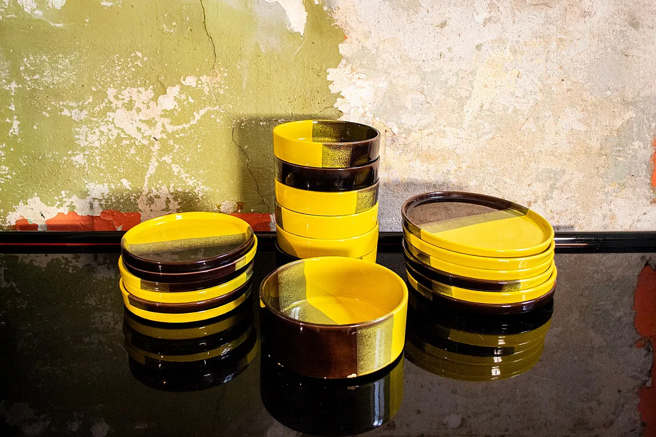 Ceramic coffee service from SIC Ceramiche Artistiche, 1970s 1
