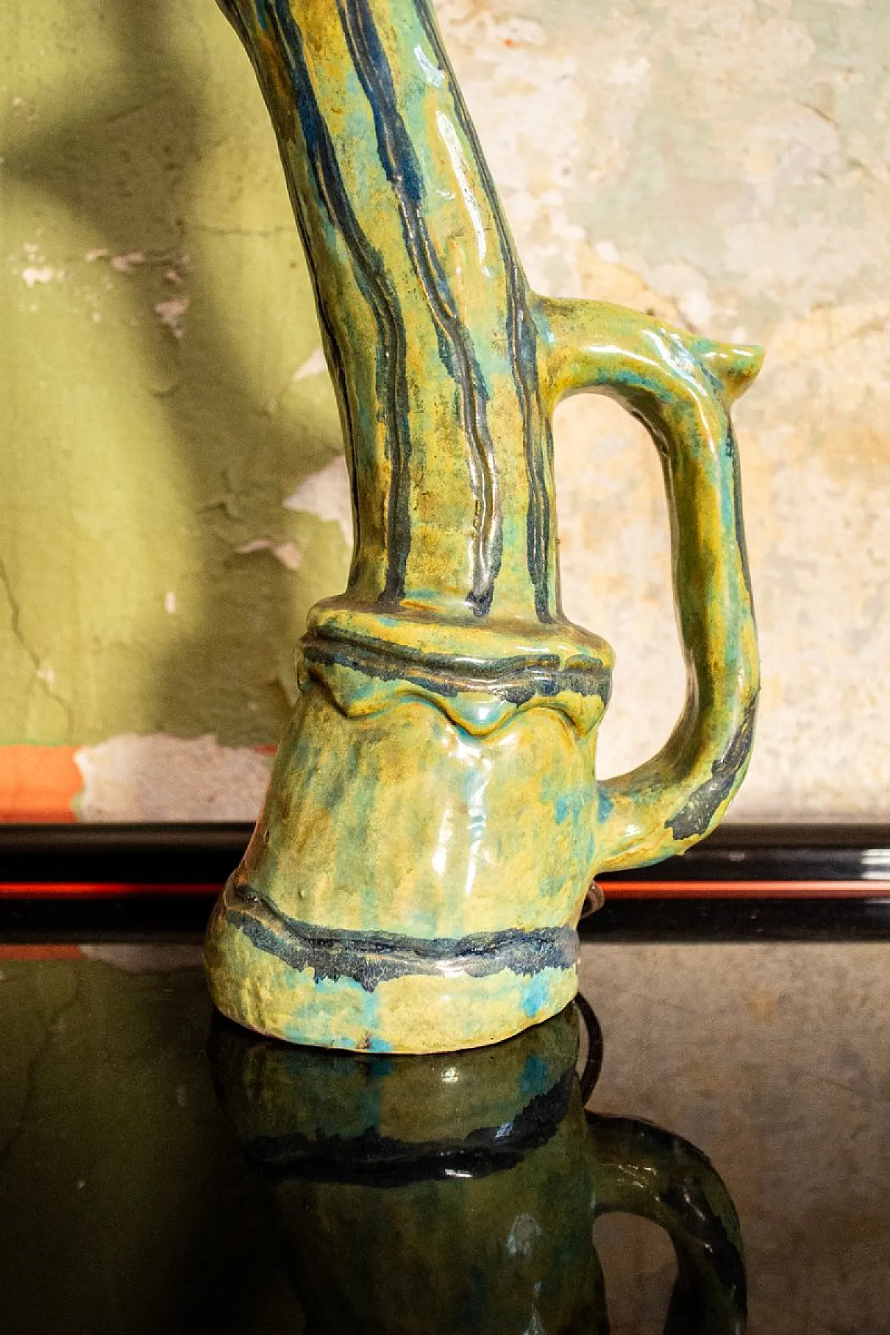 Lampada scultorea in ceramica, anni '60 4