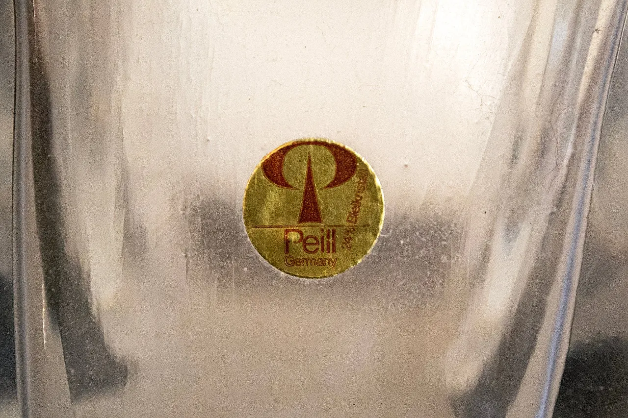 Vaso in vetro di Horst Tünselmann per Peill & Putzler, anni '60 5