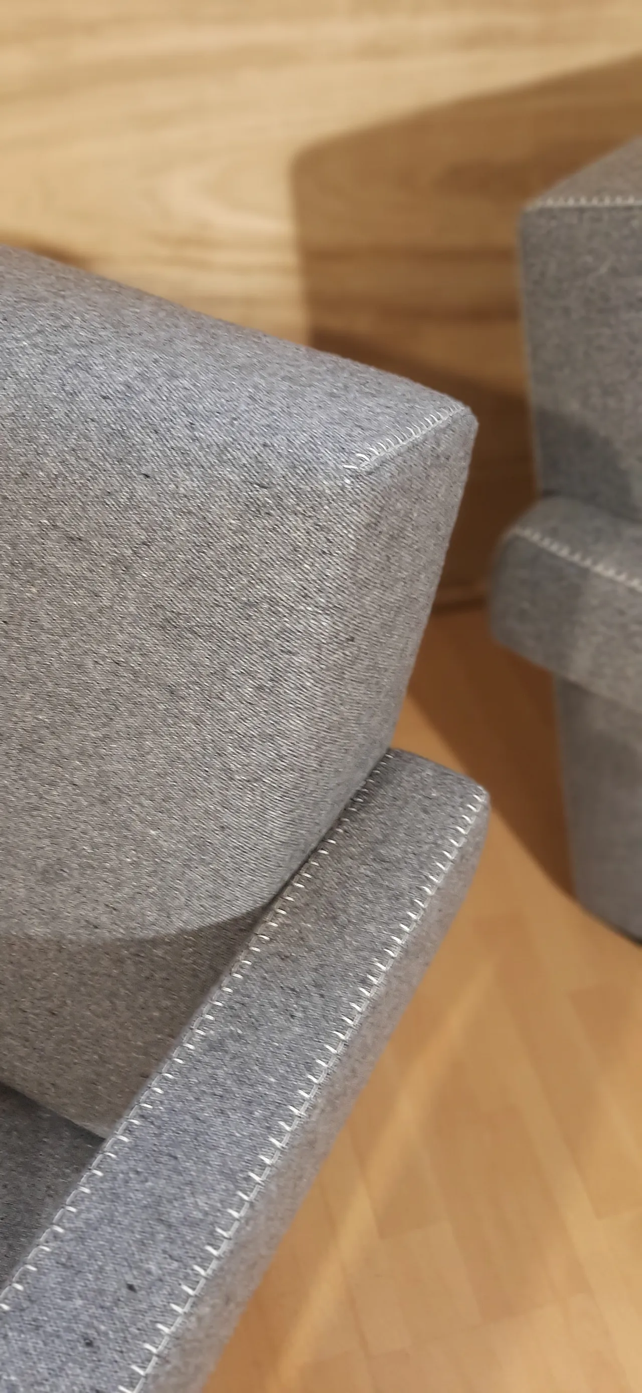 Poltrone 637 Utrecht di Cassina n Lana pettinata Grigio, anni 2000 42