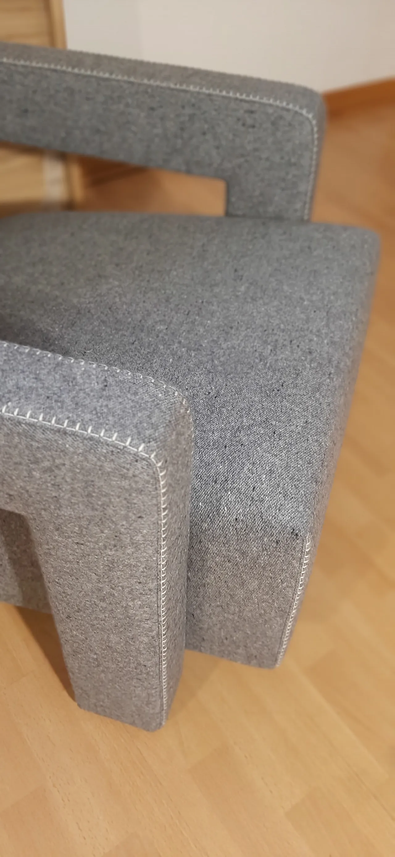 Poltrone 637 Utrecht di Cassina n Lana pettinata Grigio, anni 2000 47