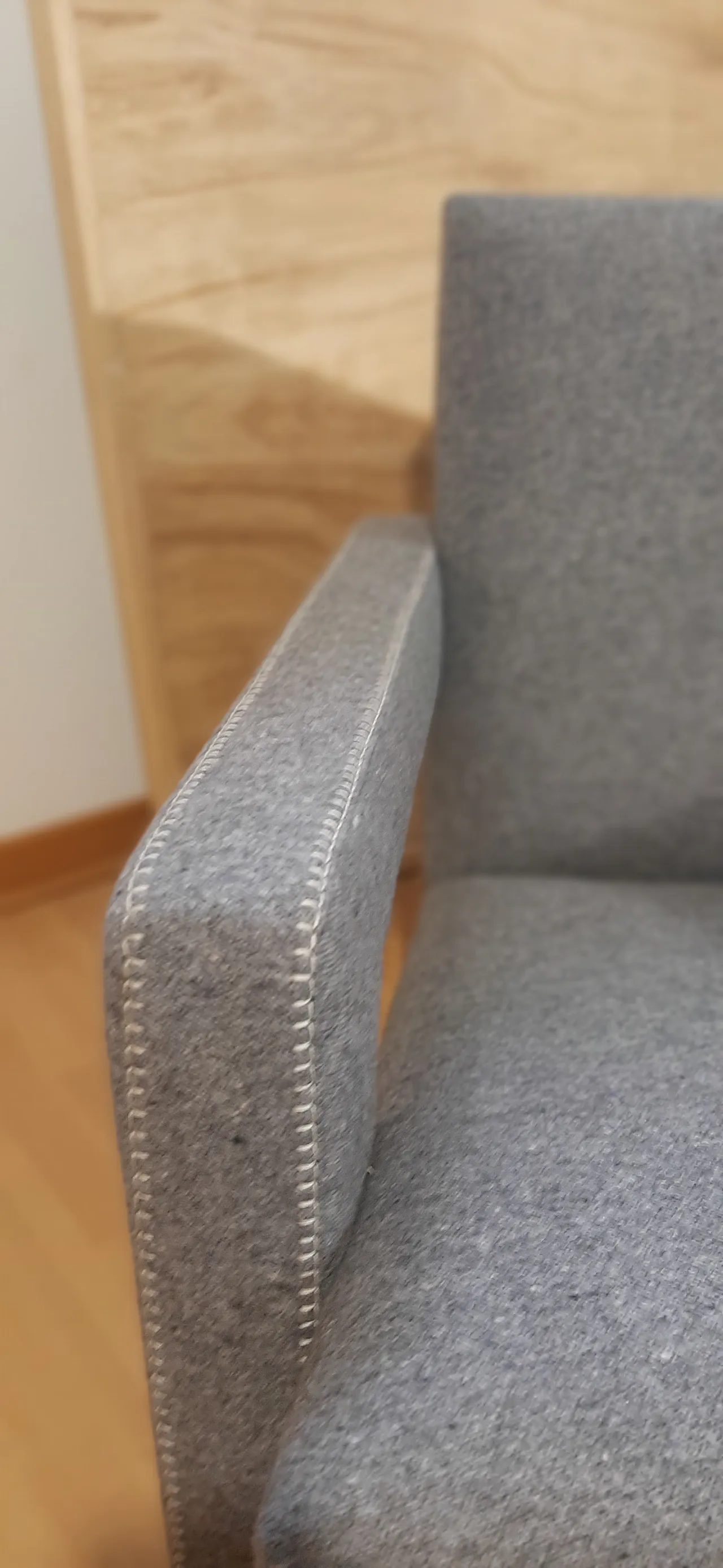 Poltrone 637 Utrecht di Cassina n Lana pettinata Grigio, anni 2000 52