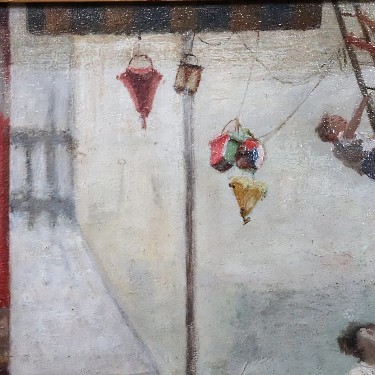 Giochi di bambini olio su tela, '800 9