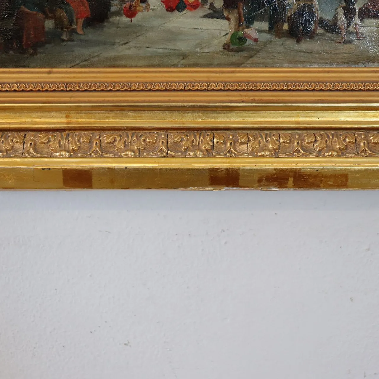 Giochi di bambini olio su tela, '800 13