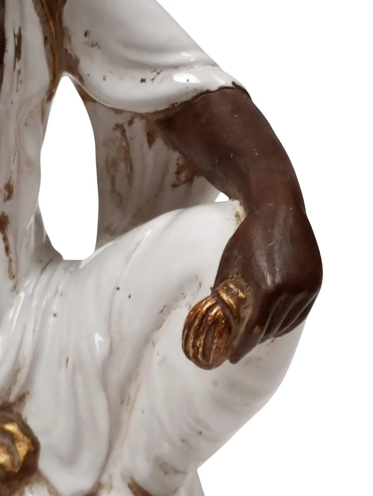 Pair of glazed ceramic sculptures by Ugo Zaccagnini & sons, 1960s 10