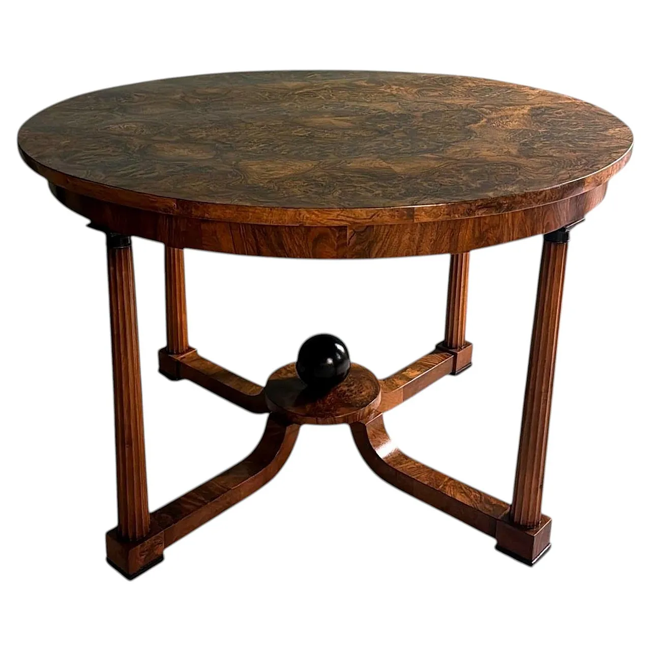 Tavolo rotondo in stile Biedermeier, '800 1